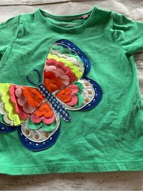 Mini Boden butterfly tee vguc 3/4